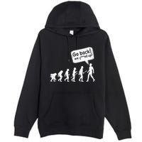 Mankind Evolution Human Experiment Gone Wrong Premium Pullover Hoodie