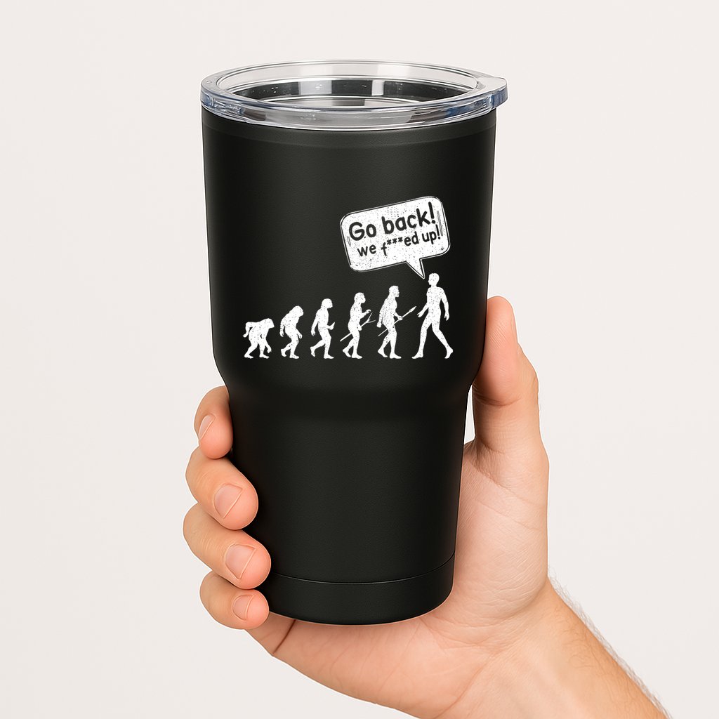 Mankind Evolution Human Experiment Gone Wrong Tumbler