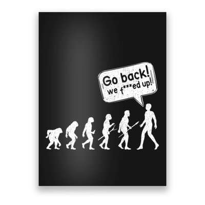 Mankind Evolution Human Experiment Gone Wrong Poster