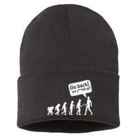 Mankind Evolution Human Experiment Gone Wrong Sustainable Knit Beanie