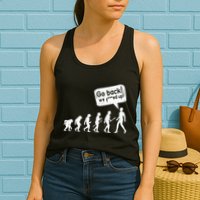 Mankind Evolution Human Experiment Gone Wrong Womens Tank Top