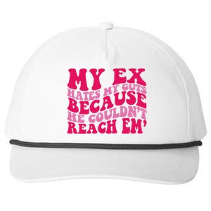 My Ex Hates My Guts Because He Couldn't Reach Em' Snapback Five-Panel Rope Hat