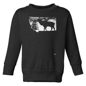 Montana Elk Hunter Toddler Sweatshirt