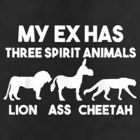 My Ex Has 3 Spirit Animals Lion Ass Cheetah Divorce Adult Drive Performance Visor