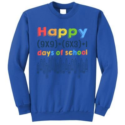 Math Equation Happy 100 Days Of School Gift Sweatshirt