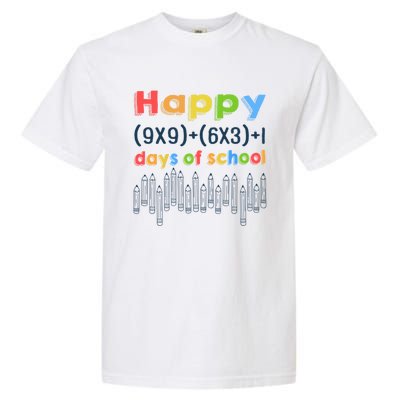 Math Equation Happy 100 Days Of School Gift Garment-Dyed Heavyweight T-Shirt