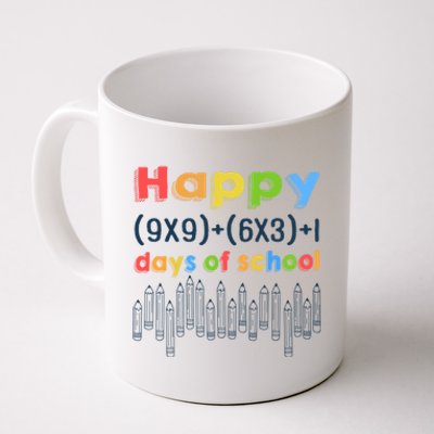 Math Equation Happy 100 Days Of School Gift Coffee Mug