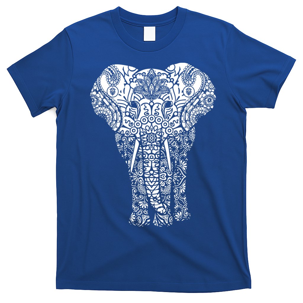 Mandala Elephant Hastin Gaja Pattern Yoga Great Gift T-Shirt