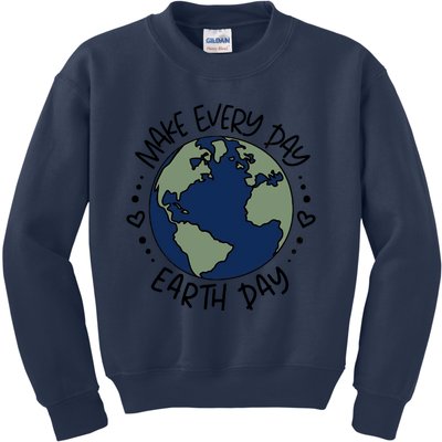 Make Everyday Is Earth Day Protect The Planet Save The Planet Kids Sweatshirt