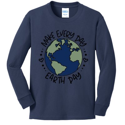 Make Everyday Is Earth Day Protect The Planet Save The Planet Kids Long Sleeve Shirt