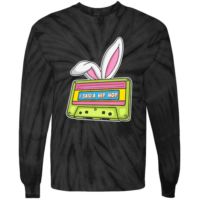 Mixtape Easter I Said A Hip Hop Easter Day Cute Ears Bunny Girl Women Tie-Dye Long Sleeve Shirt