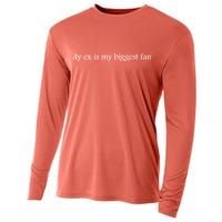 My Ex Is My Biggest Fan Funny Ex Boyfriend Slogan Funny Quotes Cooling Performance Long Sleeve Crew