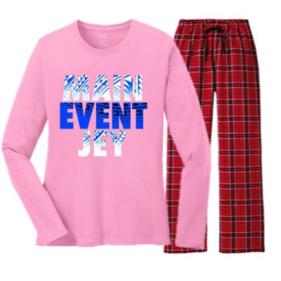 Main Event Jey Women's Long Sleeve Flannel Pajama Set 