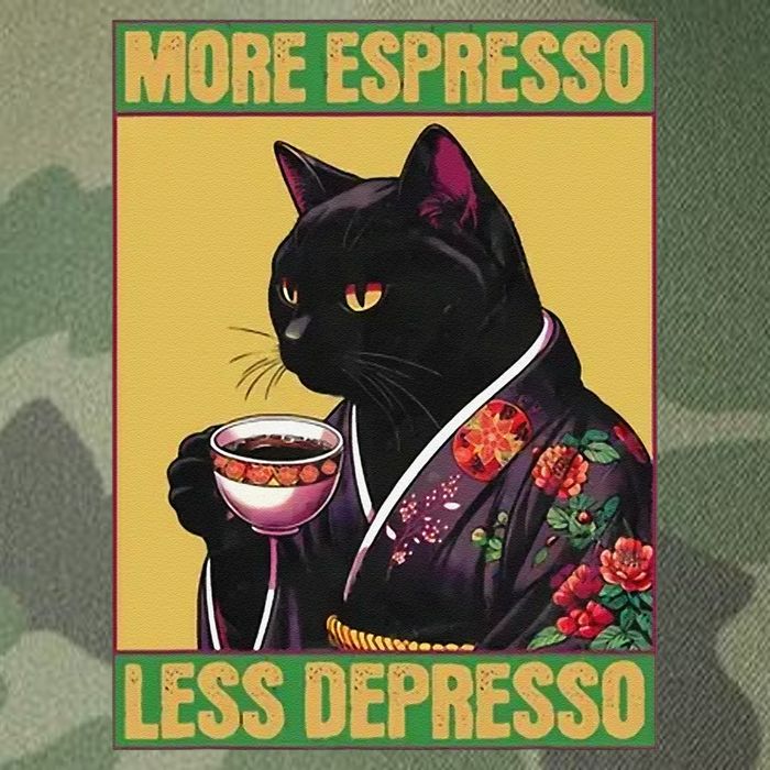 More Espresso Less Depresso Up Caffeine Down Depression Legacy Tie Dye Trucker Hat