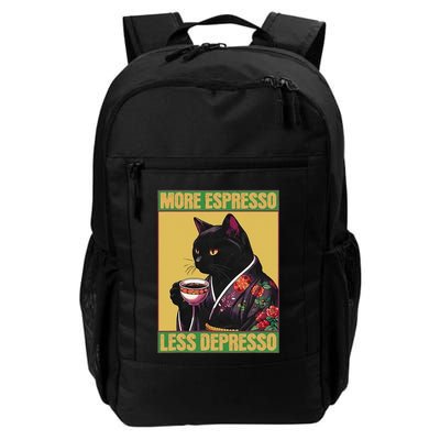 More Espresso Less Depresso Up Caffeine Down Depression Backpack