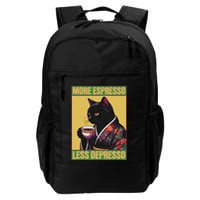 More Espresso Less Depresso Up Caffeine Down Depression Backpack