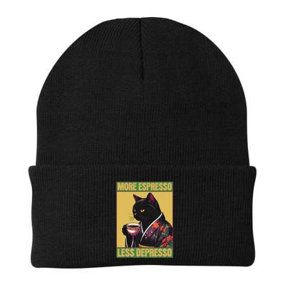 More Espresso Less Depresso Up Caffeine Down Depression Beanie