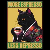 More Espresso Less Depresso Up Caffeine Down Depression Bag