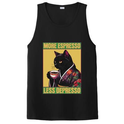 More Espresso Less Depresso Up Caffeine Down Depression PosiCharge Competitor Tank