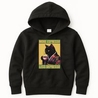 More Espresso Less Depresso Up Caffeine Down Depression Kids Hoodie