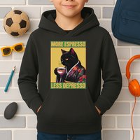 More Espresso Less Depresso Up Caffeine Down Depression Kids Hoodie