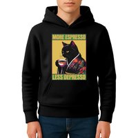 More Espresso Less Depresso Up Caffeine Down Depression Kids Hoodie