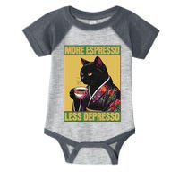 More Espresso Less Depresso Up Caffeine Down Depression Infant Baby Jersey Bodysuit