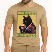 More Espresso Less Depresso Up Caffeine Down Depression Performance Shirt
