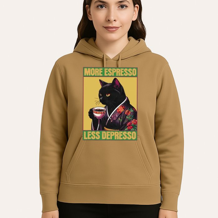 More Espresso Less Depresso Up Caffeine Down Depression Hoodie
