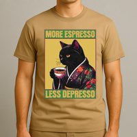More Espresso Less Depresso Up Caffeine Down Depression T-Shirt