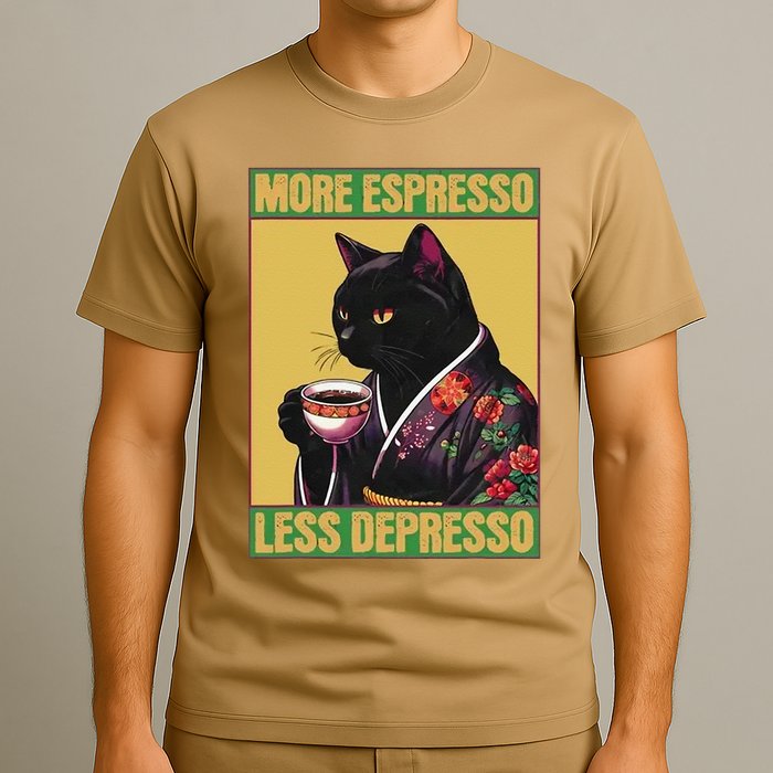 More Espresso Less Depresso Up Caffeine Down Depression T-Shirt