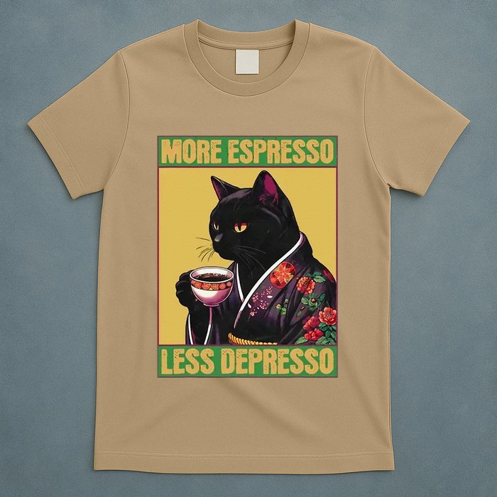 More Espresso Less Depresso Up Caffeine Down Depression T-Shirt