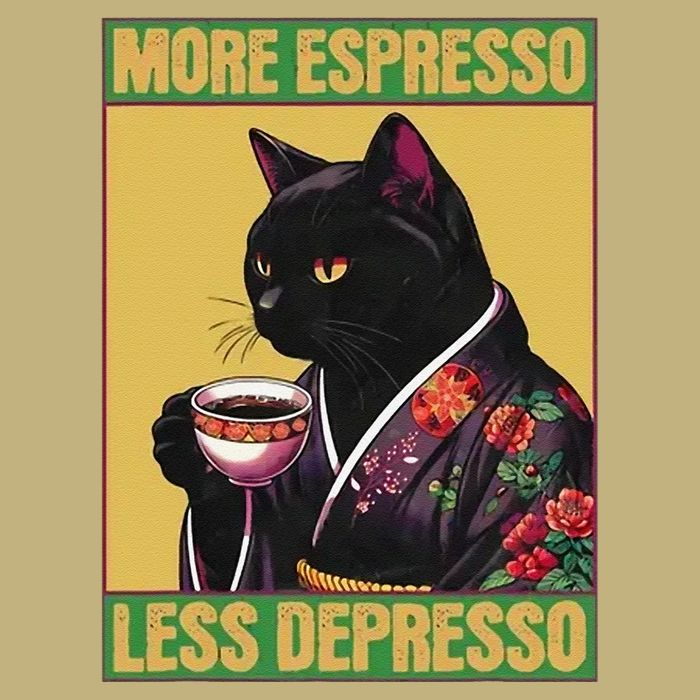 More Espresso Less Depresso Up Caffeine Down Depression T-Shirt