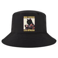 More Espresso Less Depresso Kimono Cat Japanese Art Gift Cool Comfort Performance Bucket Hat