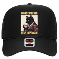 More Espresso Less Depresso Kimono Cat Japanese Art Gift Hat