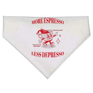 More Espresso Less Depresso USA-Made Doggie Bandana