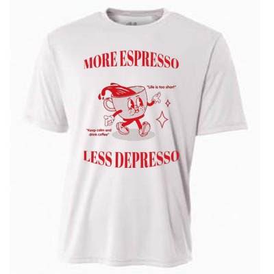 More Espresso Less Depresso Cooling Performance Crew T-Shirt