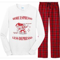 More Espresso Less Depresso Long Sleeve Pajama Set