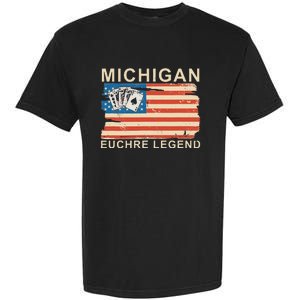 Michigan Euchre Legend Funny Euchre Card Game Garment-Dyed Heavyweight T-Shirt