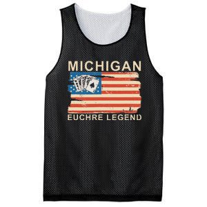 Michigan Euchre Legend Funny Euchre Card Game Mesh Reversible Basketball Jersey Tank