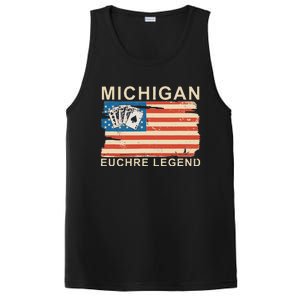 Michigan Euchre Legend Funny Euchre Card Game PosiCharge Competitor Tank