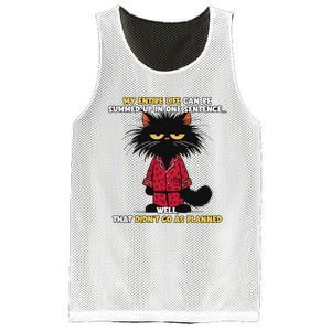 My Entire Life Can Be Summed Up In One Sentence Cat Mesh Reversible Basketball Jersey Tank