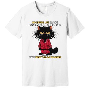 My Entire Life Can Be Summed Up In One Sentence Cat Premium T-Shirt