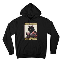 More Espresso Less Depresso Kimono Cat Japanese Art Hoodie