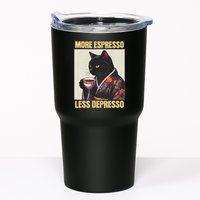 More Espresso Less Depresso Kimono Cat Japanese Art Tumbler