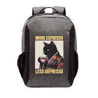 More Espresso Less Depresso Kimono Cat Japanese Art Vector Backpack