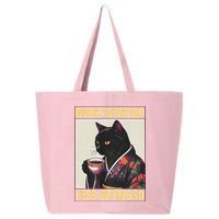 More Espresso Less Depresso Kimono Cat Japanese 25L Jumbo Tote