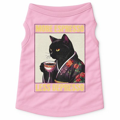 More Espresso Less Depresso Kimono Cat Japanese Doggie Tank