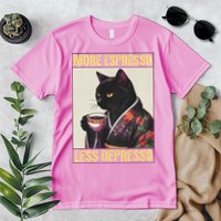More Espresso Less Depresso Kimono Cat Japanese Premium T-Shirt