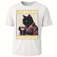 More Espresso Less Depresso Kimono Cat Japanese Cooling Performance Crew T-Shirt
